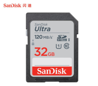 闪迪（SanDisk）32GB SD存储卡 C10 至尊高速版内存卡 读速120MB/s