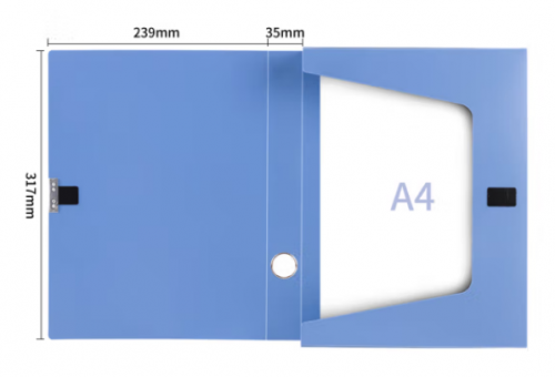 档案盒 A4档案盒得力 5602